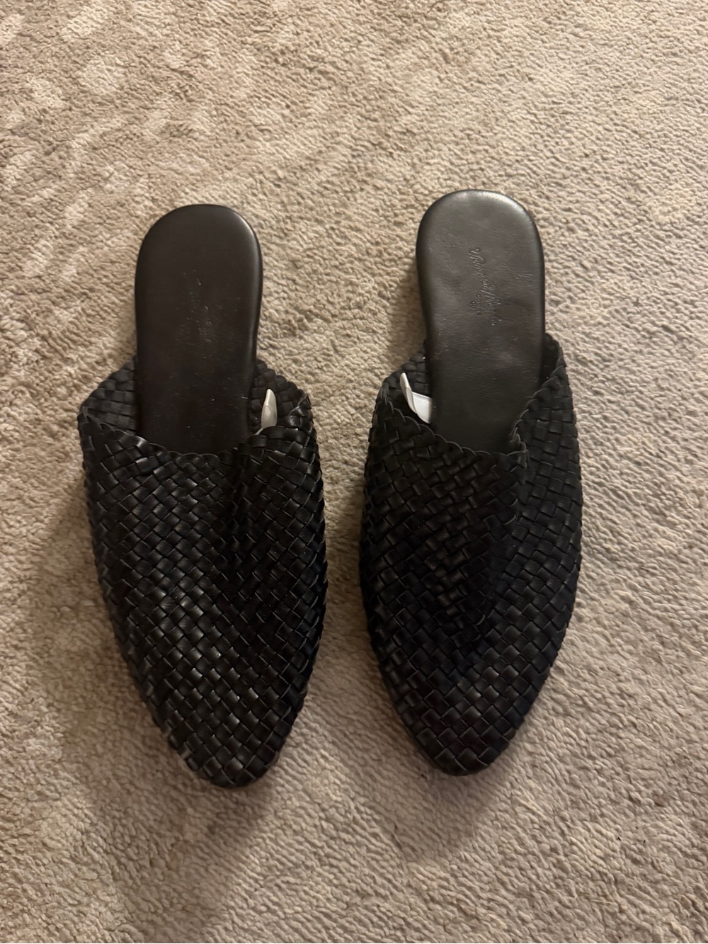 Universal Thread Woven Slip-On Mules — Black Women’s Shoes